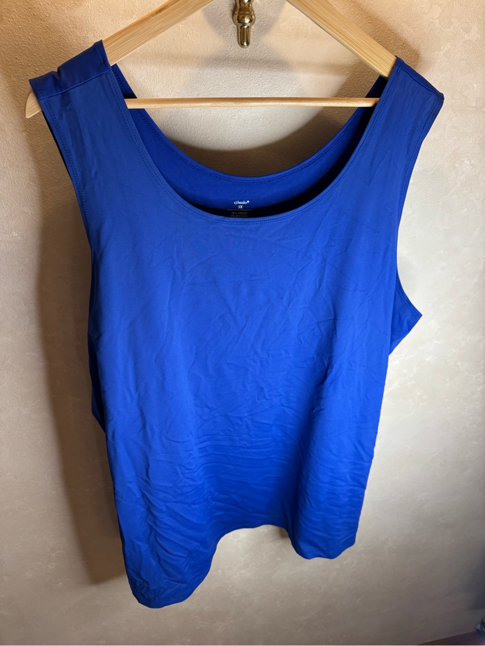CJ Banks Royal Blue Scoop Neck Tank